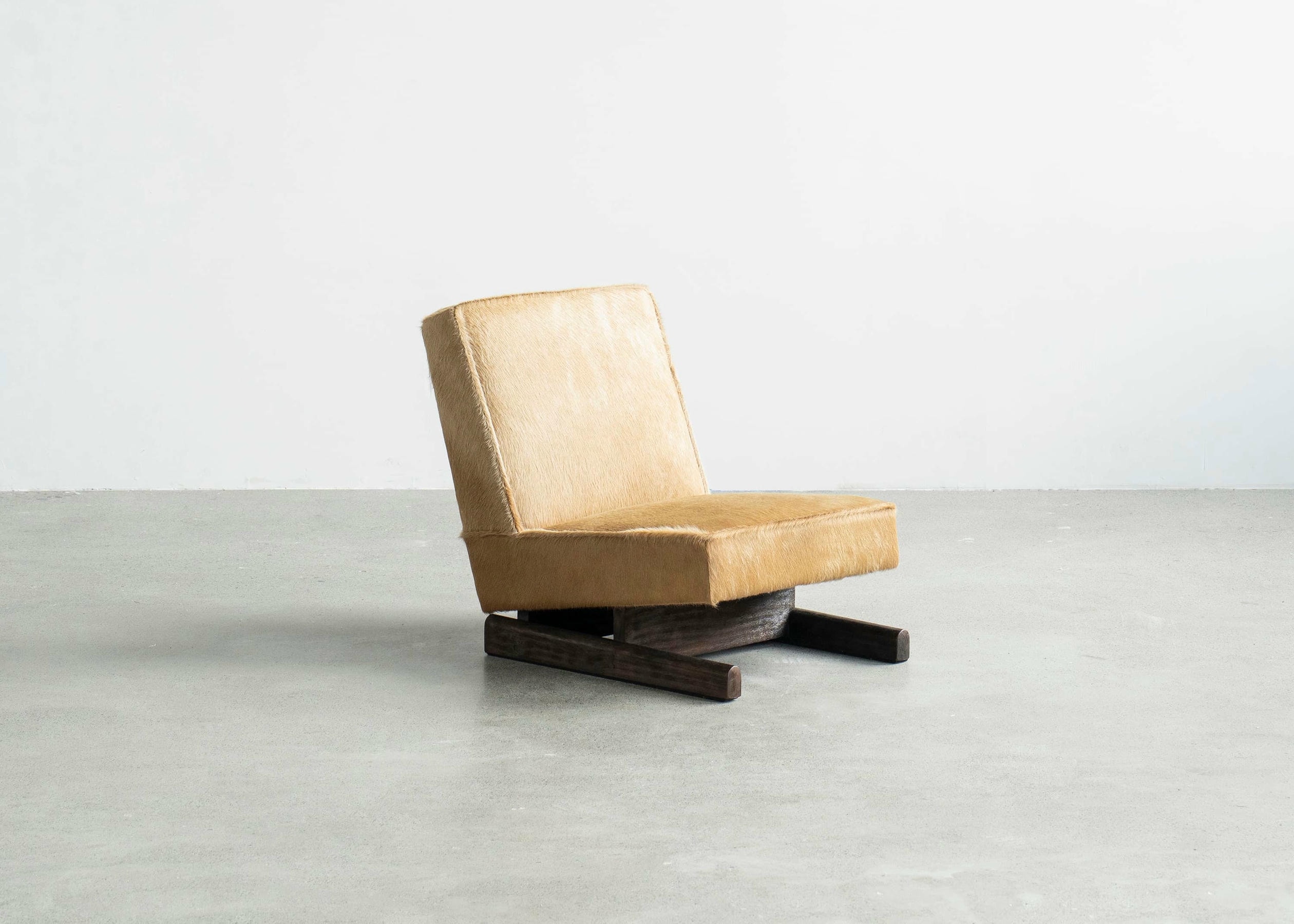 Ut 01 Cowhide and Walnut Sofa by Sing Chan 2