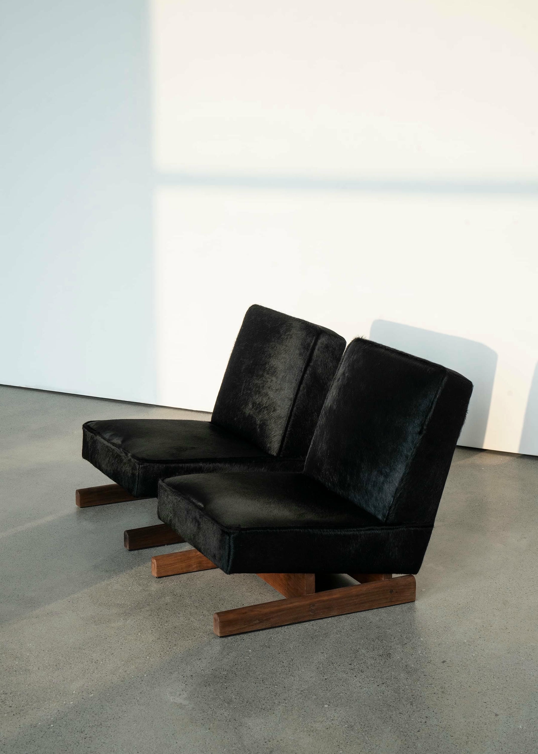 Ut 01 Cowhide and Walnut Sofa by Sing Chan 5