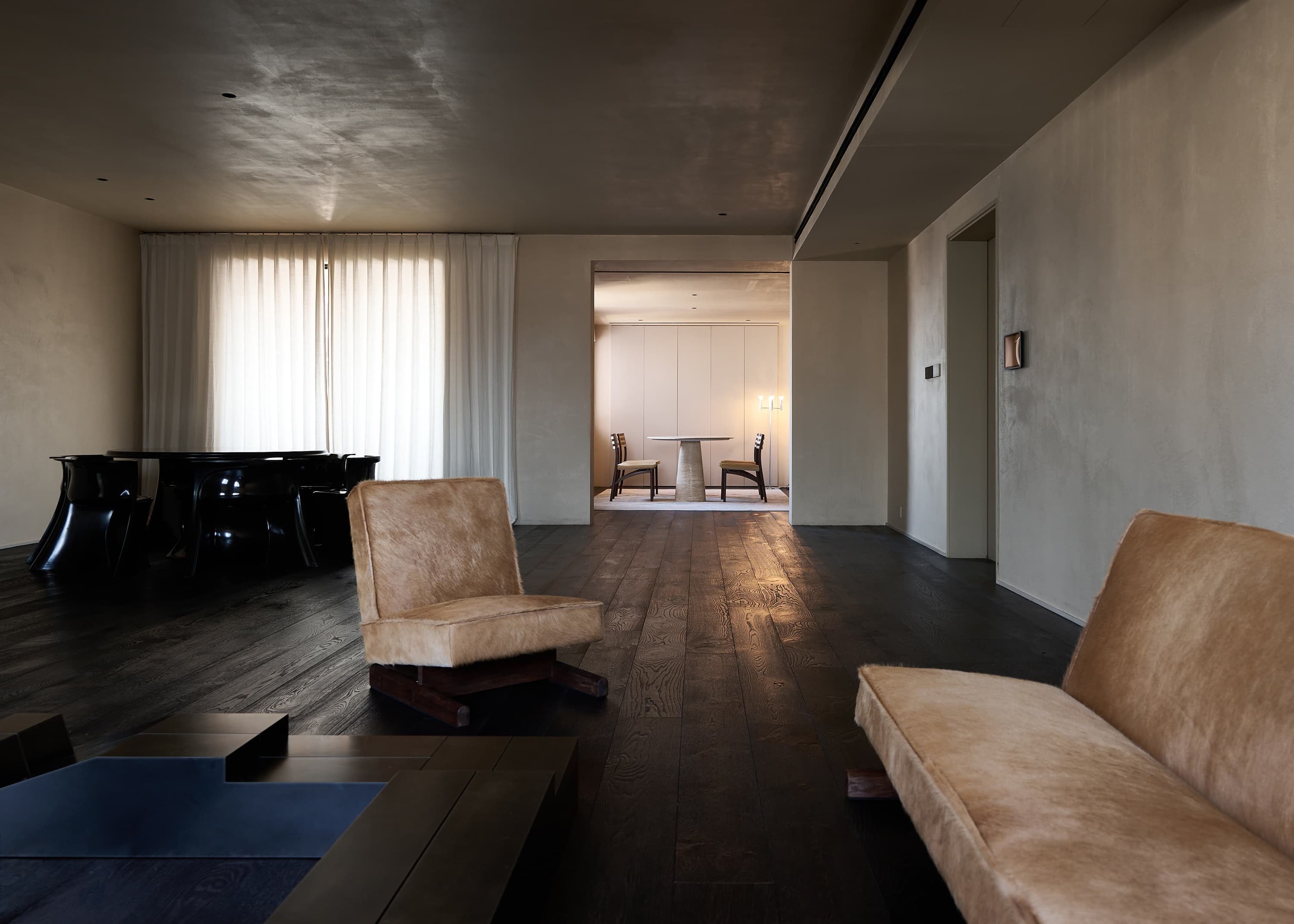 Ut 01 Cowhide and Walnut Sofa by Sing Chan 9