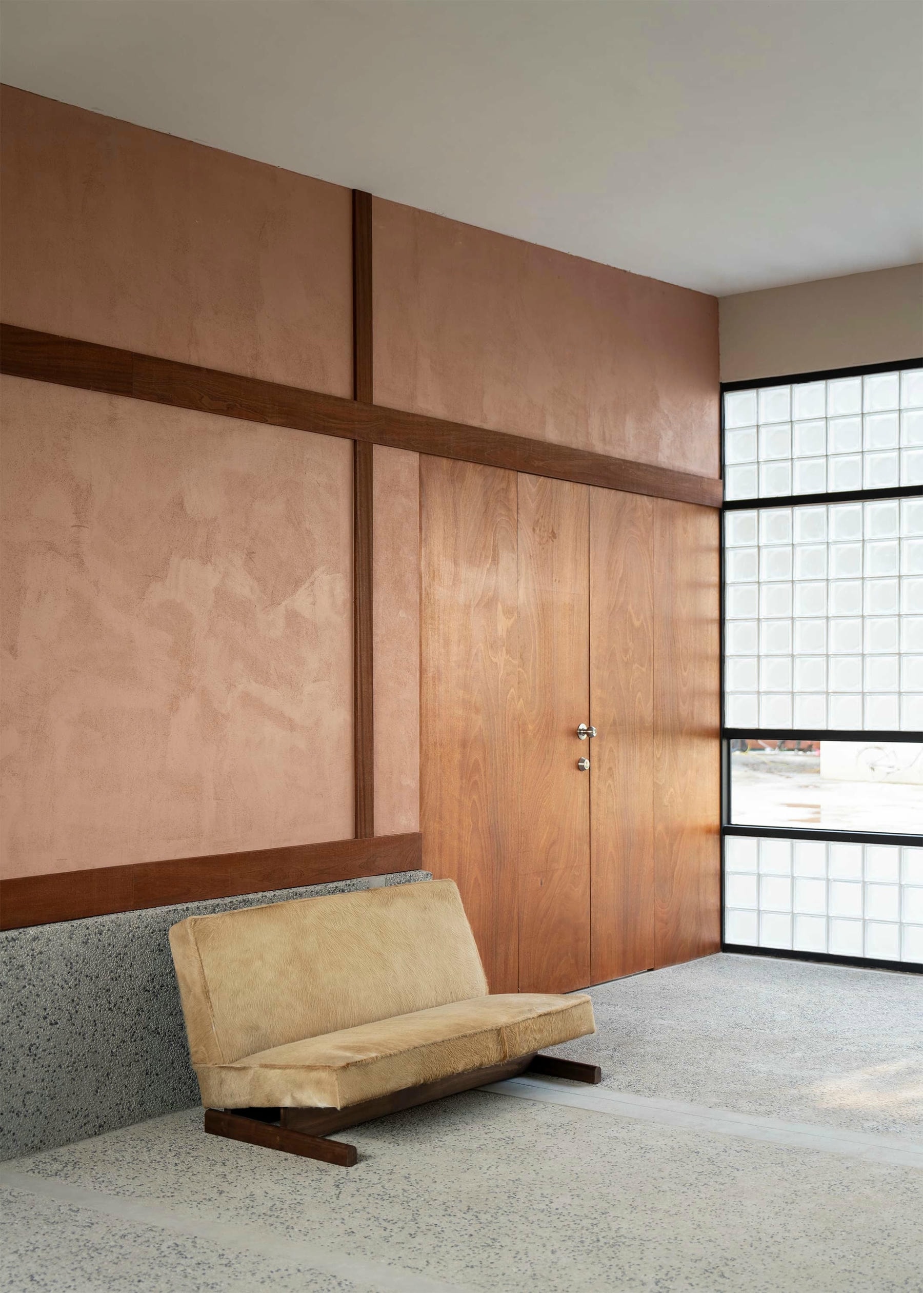 Ut 02 Cowhide and Walnut Sofa by Sing Chan 3