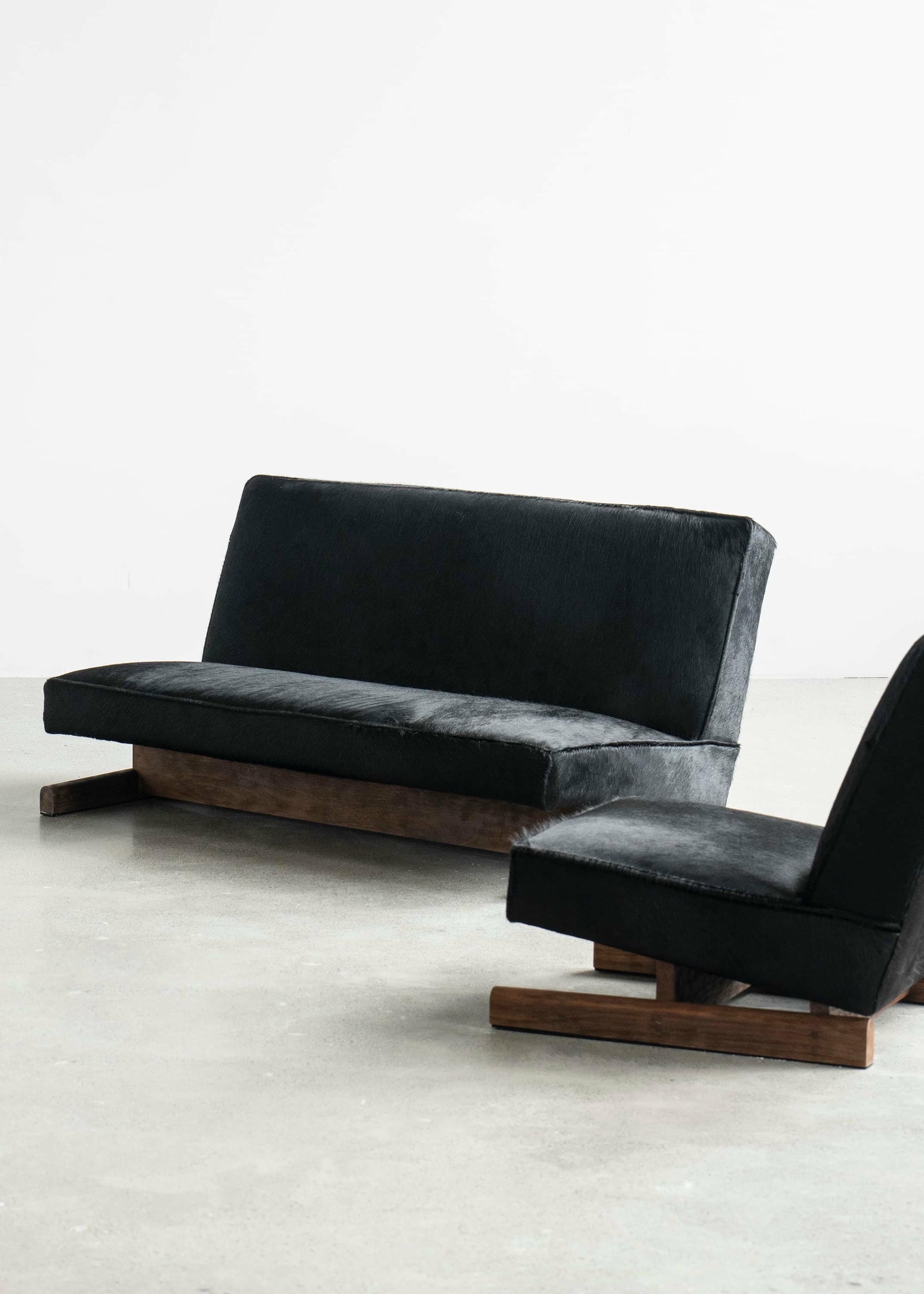 Ut 02 Cowhide and Walnut Sofa by Sing Chan 4
