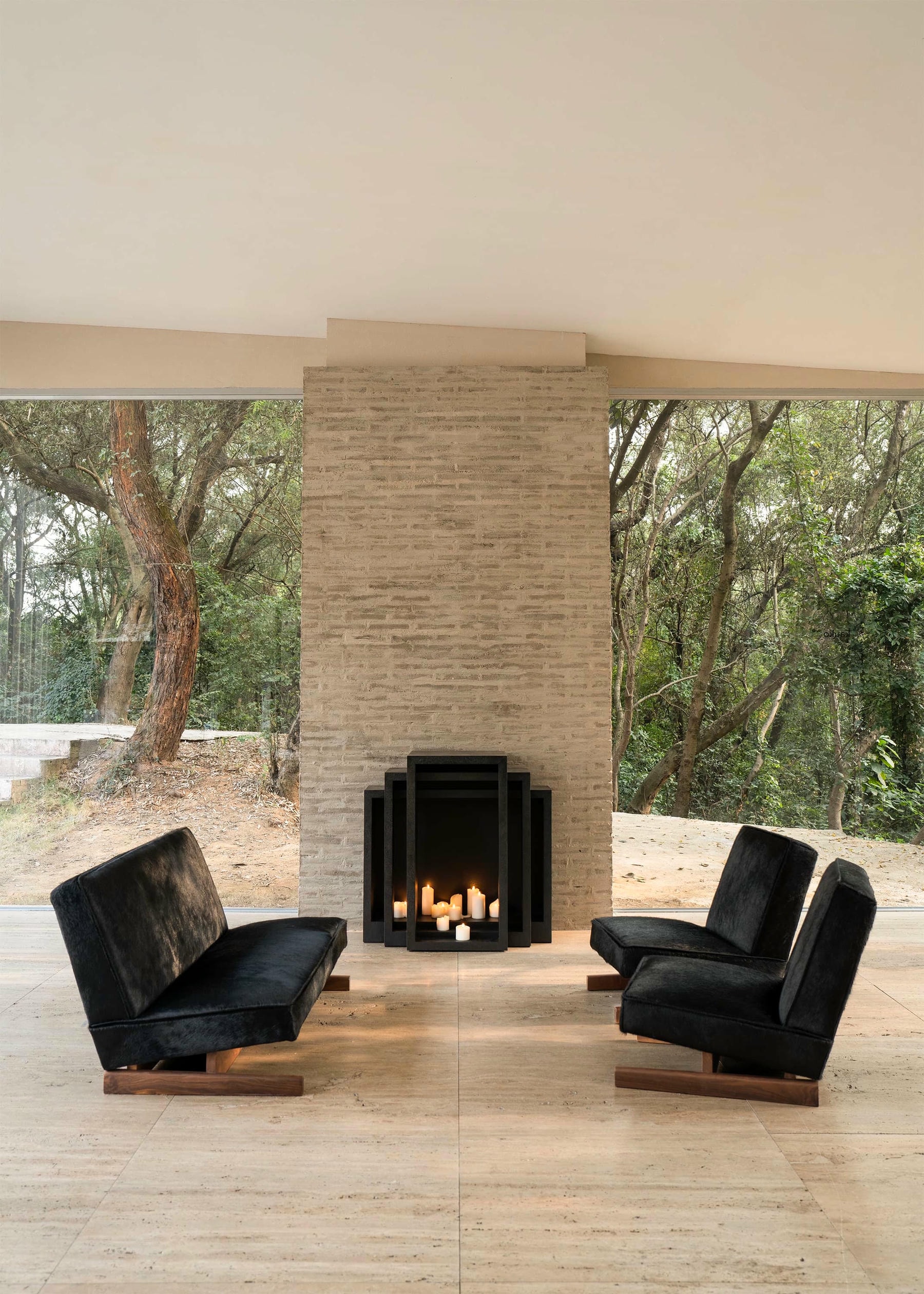 Ut 02 Cowhide and Walnut Sofa by Sing Chan 7