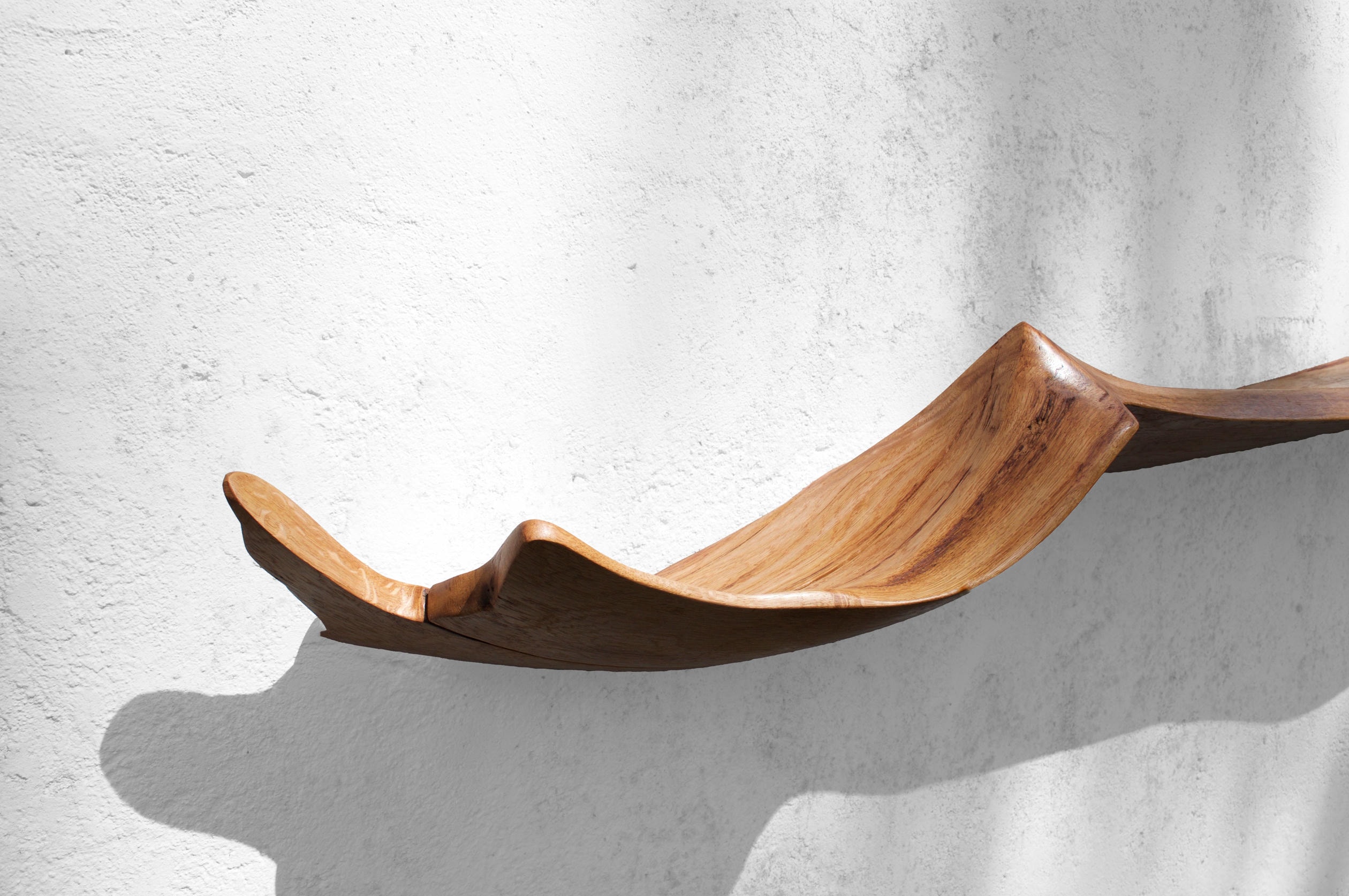 W2380 Wall Hanging Shelf in Oak Wood by Jorg Pietschmann 3